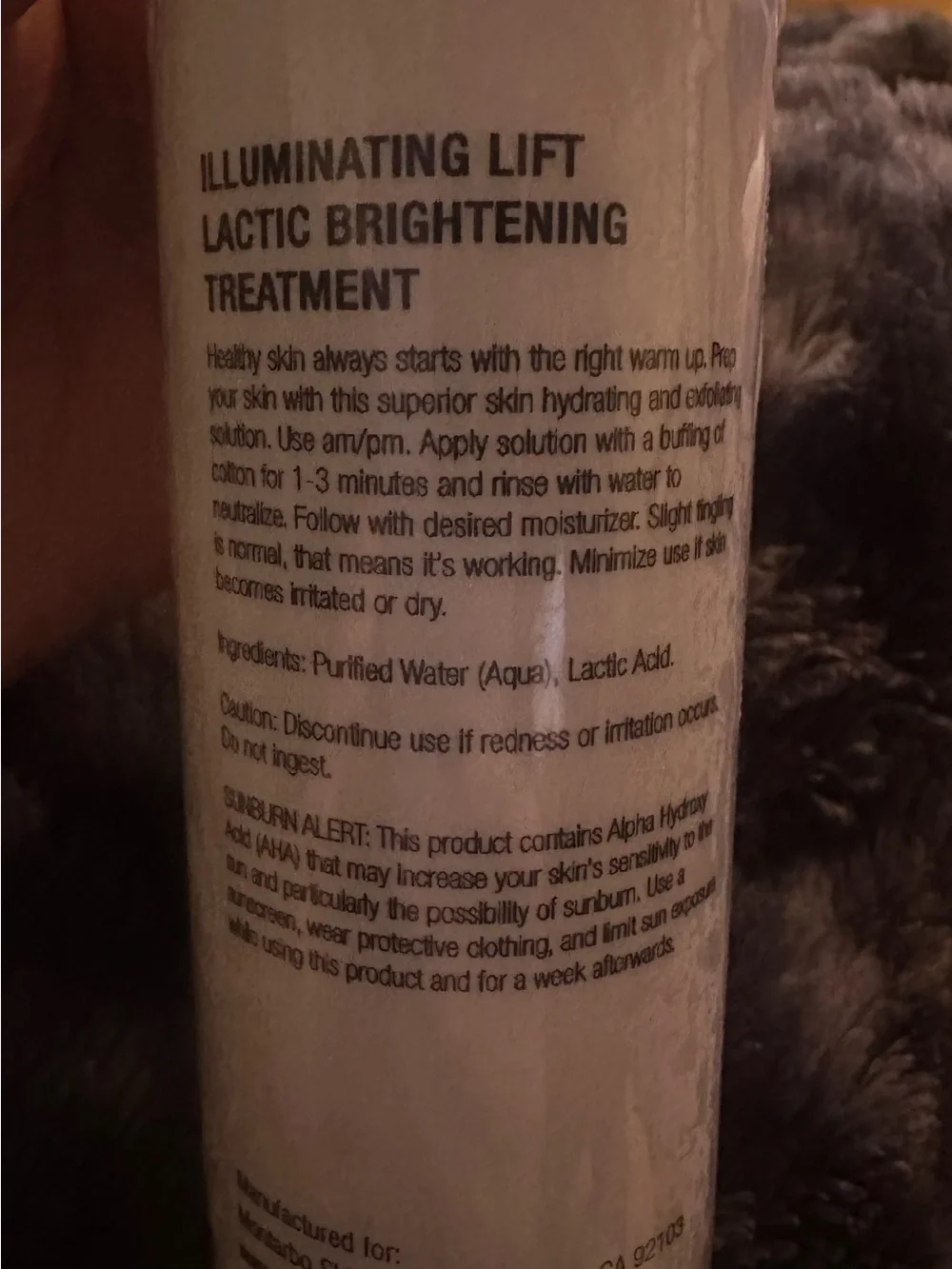 New Montarbo Illuminating Lift Lactic Brightening Treatment